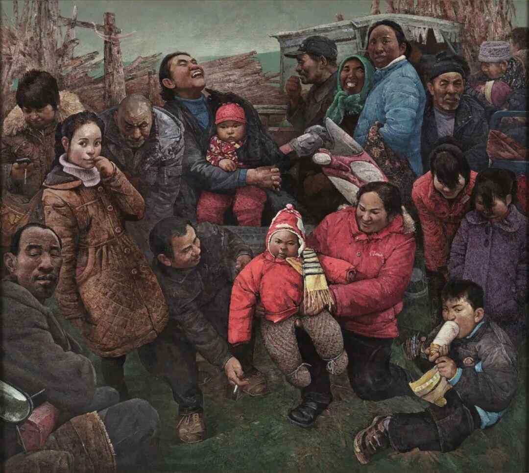《乐士，乐土！》孙黎 180cmx160cm 油画 2014年