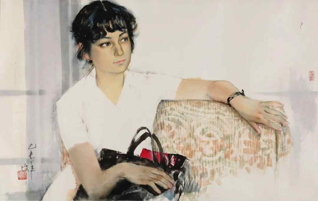 《南风》林墉 68cmx108cm 中国画 1979年