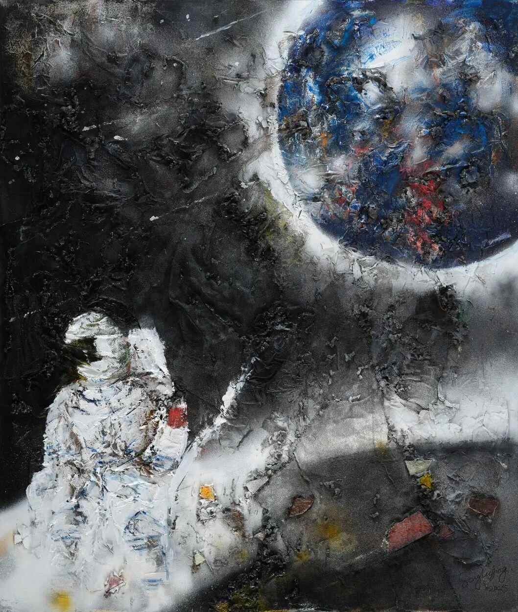 《逐梦》宋陆京 236cmx196cm 综合材料 2025年