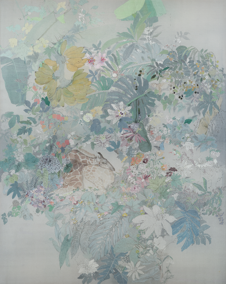 《家园·万物共生》李夏夏 236cm×192cm 中国画