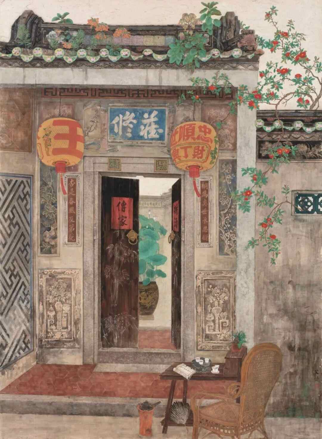 《藏修》王艾诗 235cmx170cm 中国画 2023年