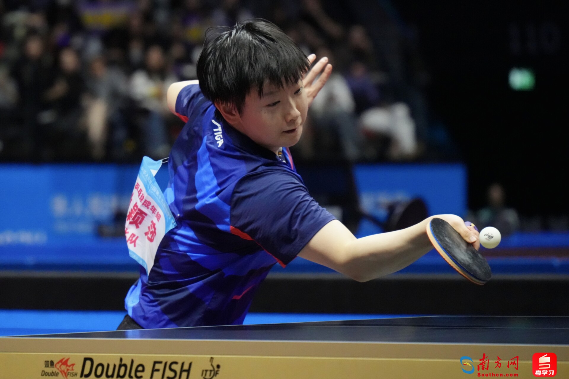 孙颖莎在比赛中。</p><p indenttext=