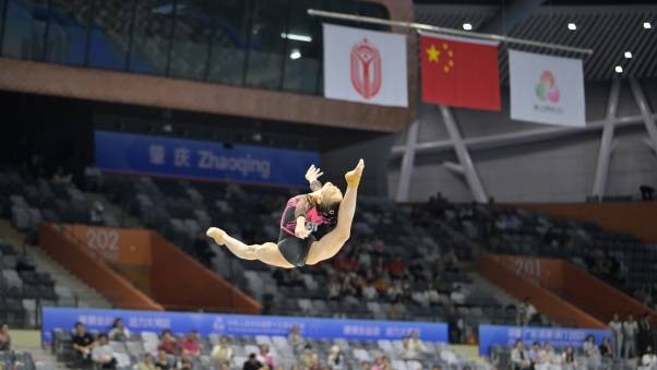 十五运会体操单项比拼，广东柯沁沁再夺一金！