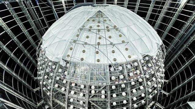 Giant experimental device buried deep underground in Jiangmen expected to capture 'ghost particles' in 2025