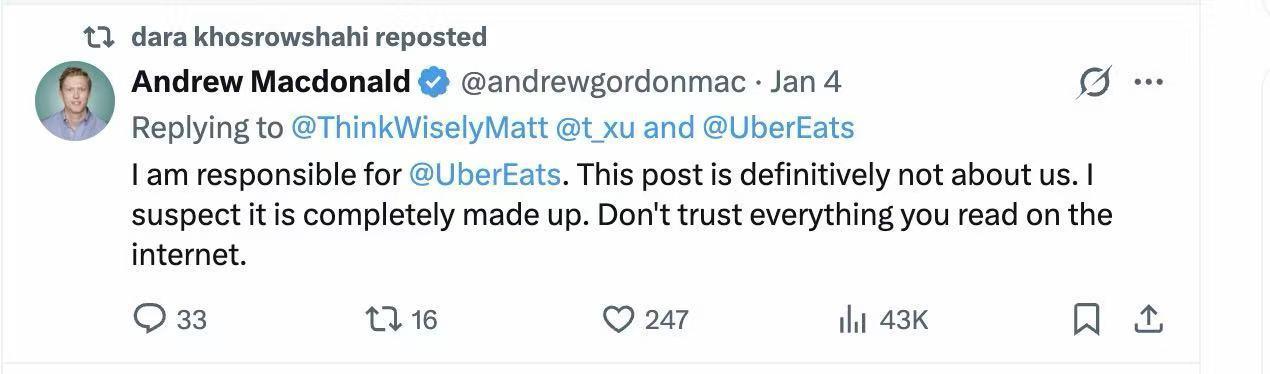 安德鲁·麦克唐纳发文。