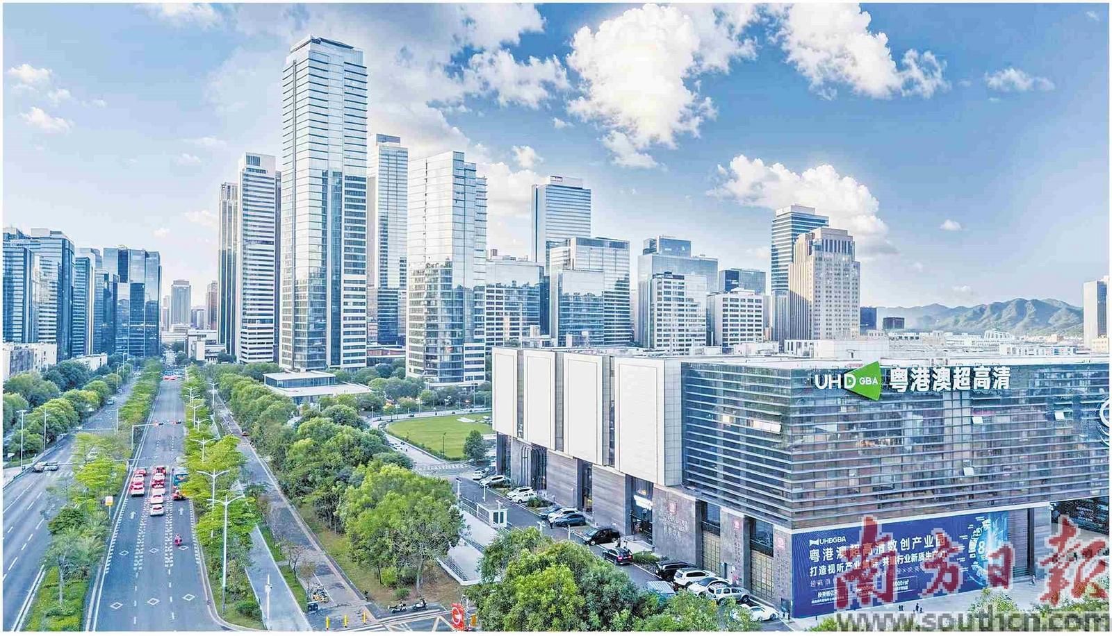 位于深圳龙岗的粤港澳超高清数创产业园。摄影：南方日报记者 朱洪波