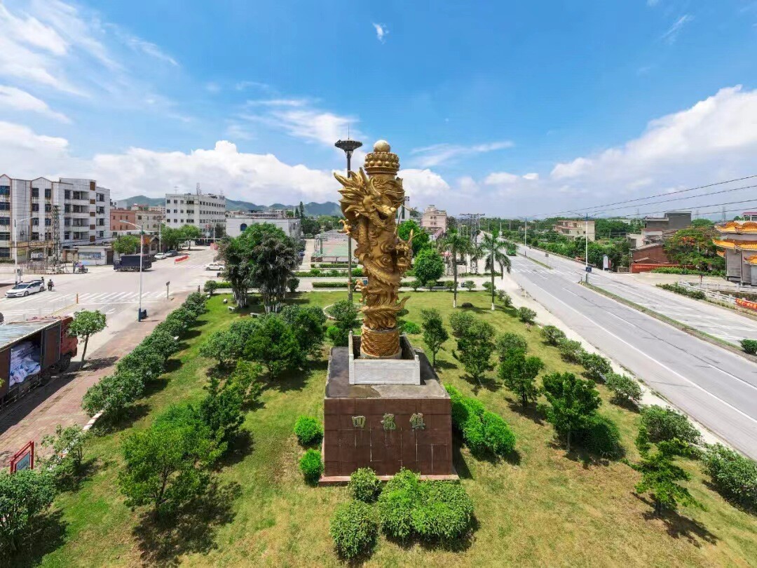 Huilong Town emblem. Photo provided by Huilong Town. 南方拍客 Liang liang,Wu Yongqiang 供图