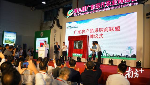 广东农产品采购商联盟正式揭牌。
