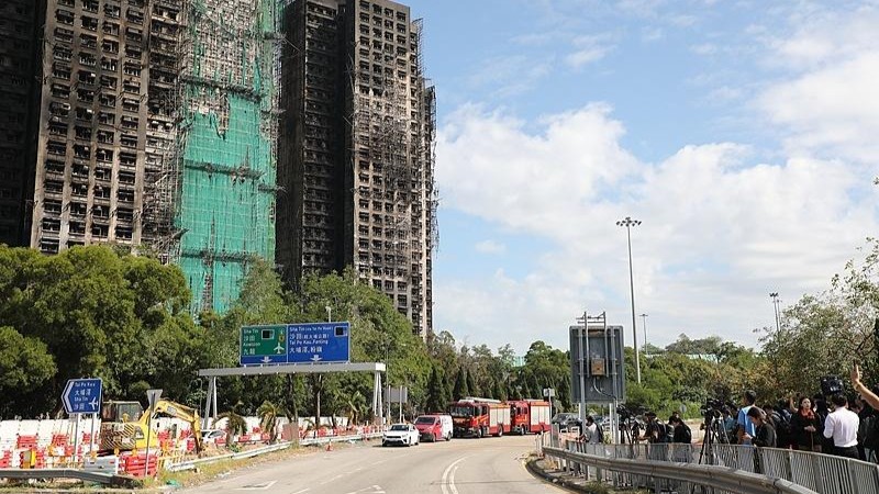 香港特区政府为大埔宏福苑受灾民众提供免费住所