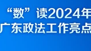 一组数据读懂2024年广东政法工作