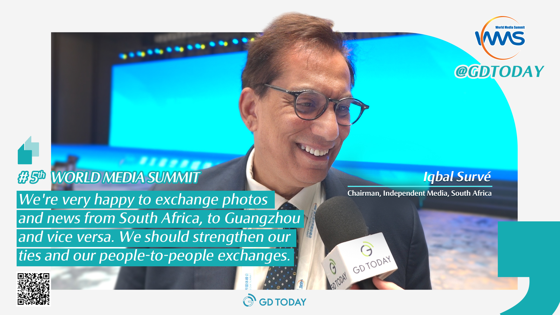 We need to strengthen our ties and people-to-people exchanges: Chairman of the Independent Media, South Africa