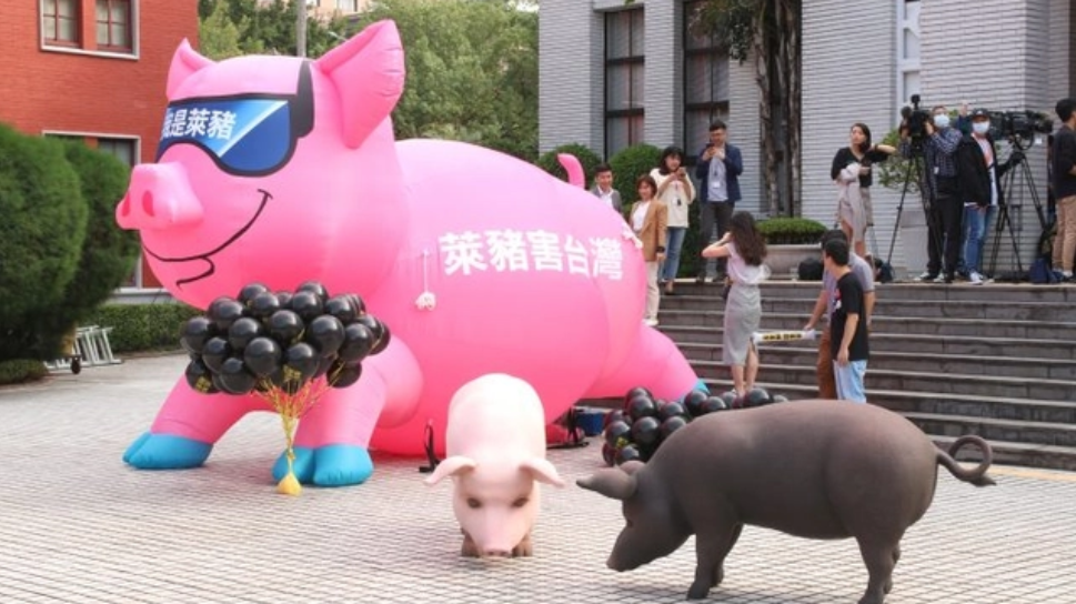 台湾民众反对“莱猪”