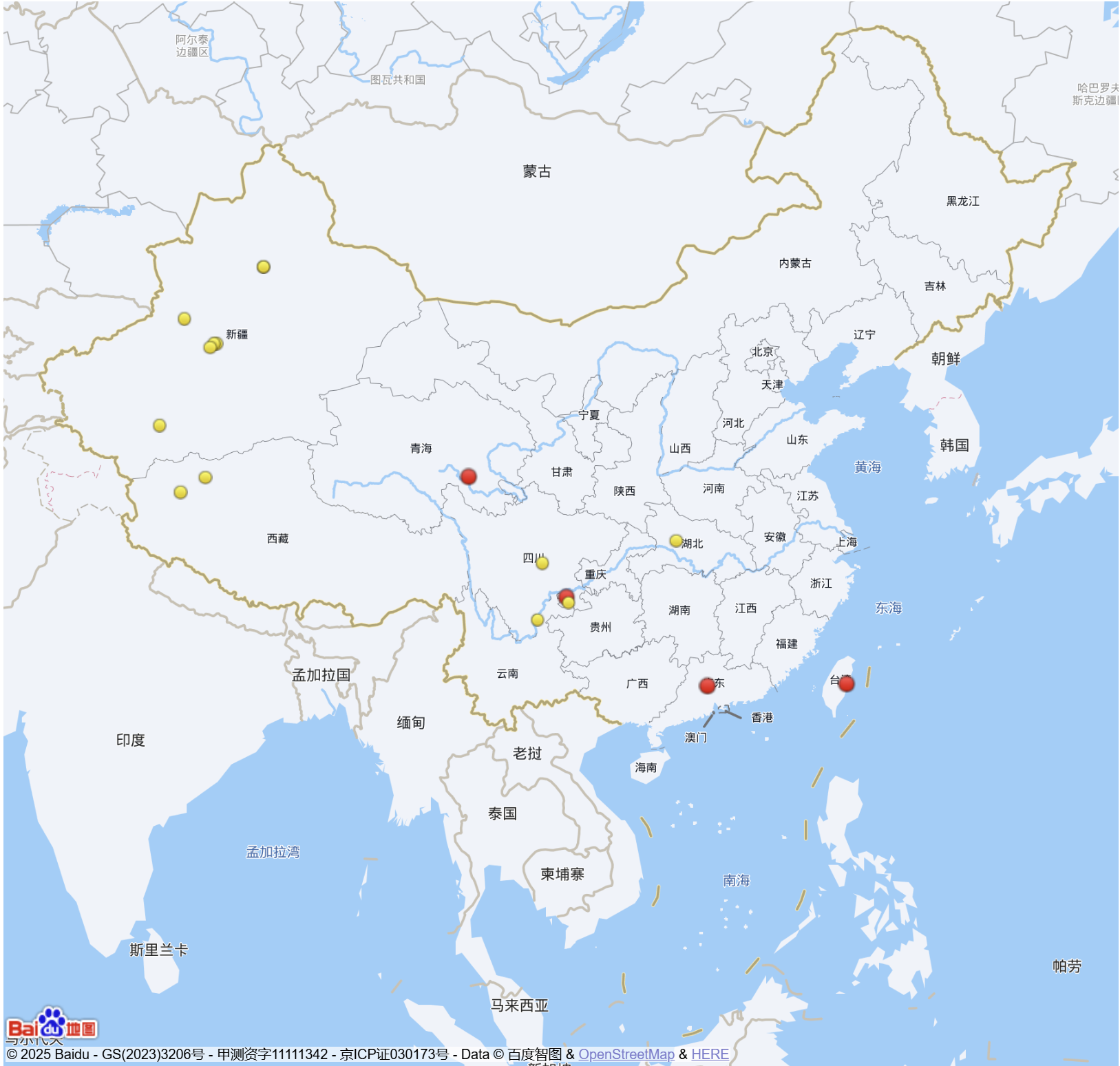 今年截至6月29日，我国共发生三级以上地震414次