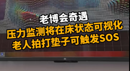 压力监测将在床状态可视化，老人拍打垫子可触发SOS