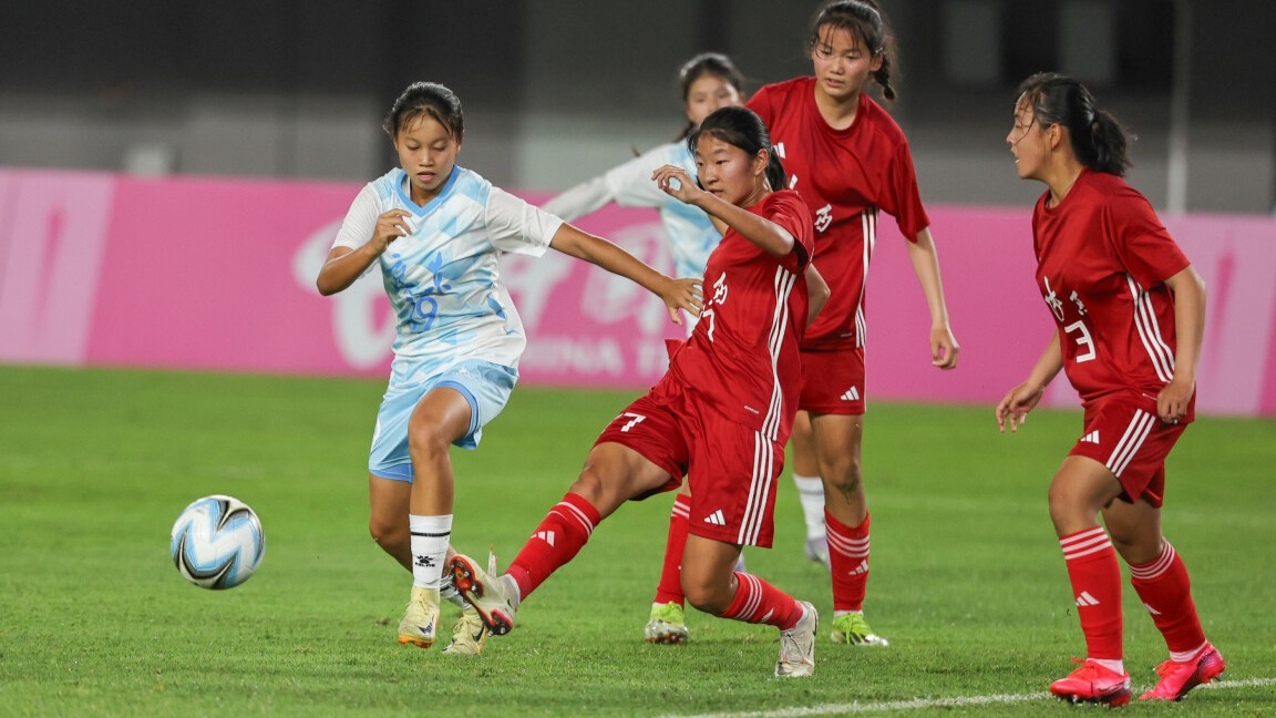十五运会女足U16小组赛战罢 粤沪苏三强位居小组头名晋级8强