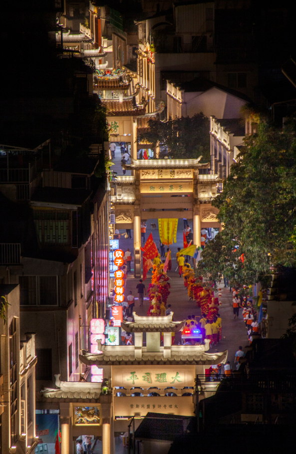 潮州古城的牌坊街。资料图片