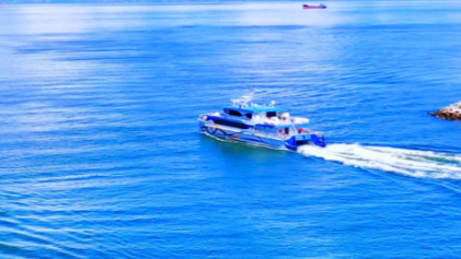 Listen to waves on shoal, watch clouds lingering by boats