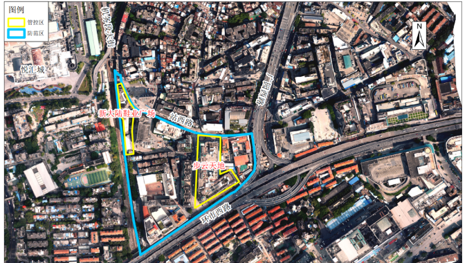 广州市荔湾区调整站前街道封控区、管控区、防范区