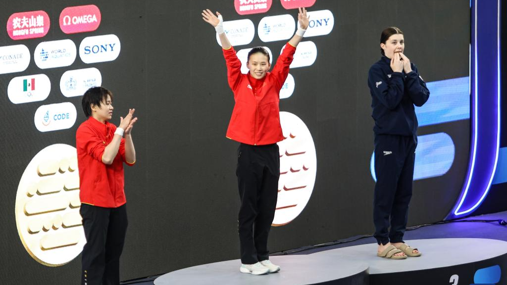 China's Chen Yuxi wins women 10m platform gold at Diving World Cup