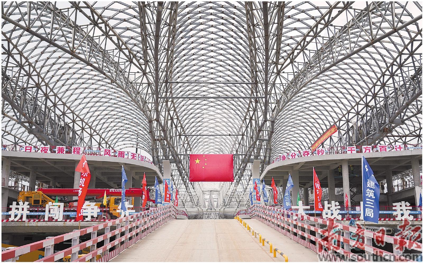 广州白云机场T3航站楼主体工程全部完成