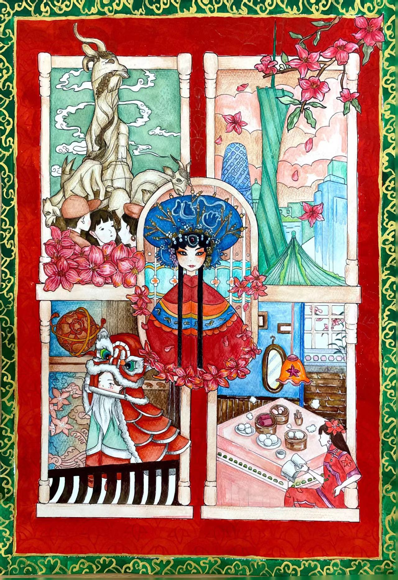 《岭南风情》 作者：袁梓葵