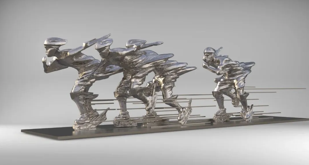 黄奔凯《极速》 玻璃钢  112cm×56cm×66cm 2021年
