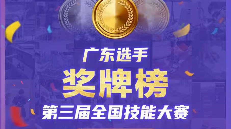成绩单速递！广东技能健儿夺得14金8银9铜80优胜