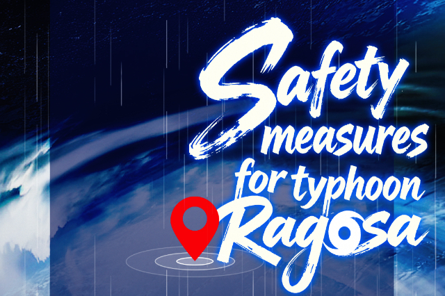Safety measures for typhoon Ragasa