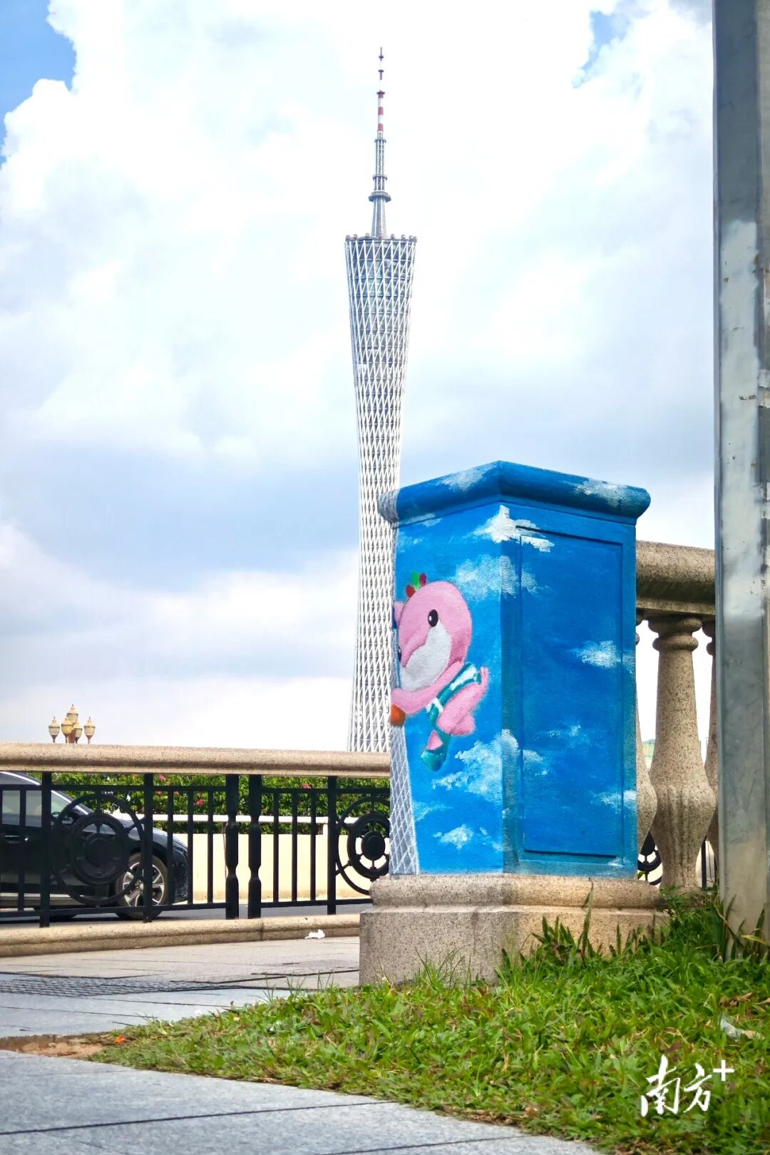 广州大桥桥墩美化