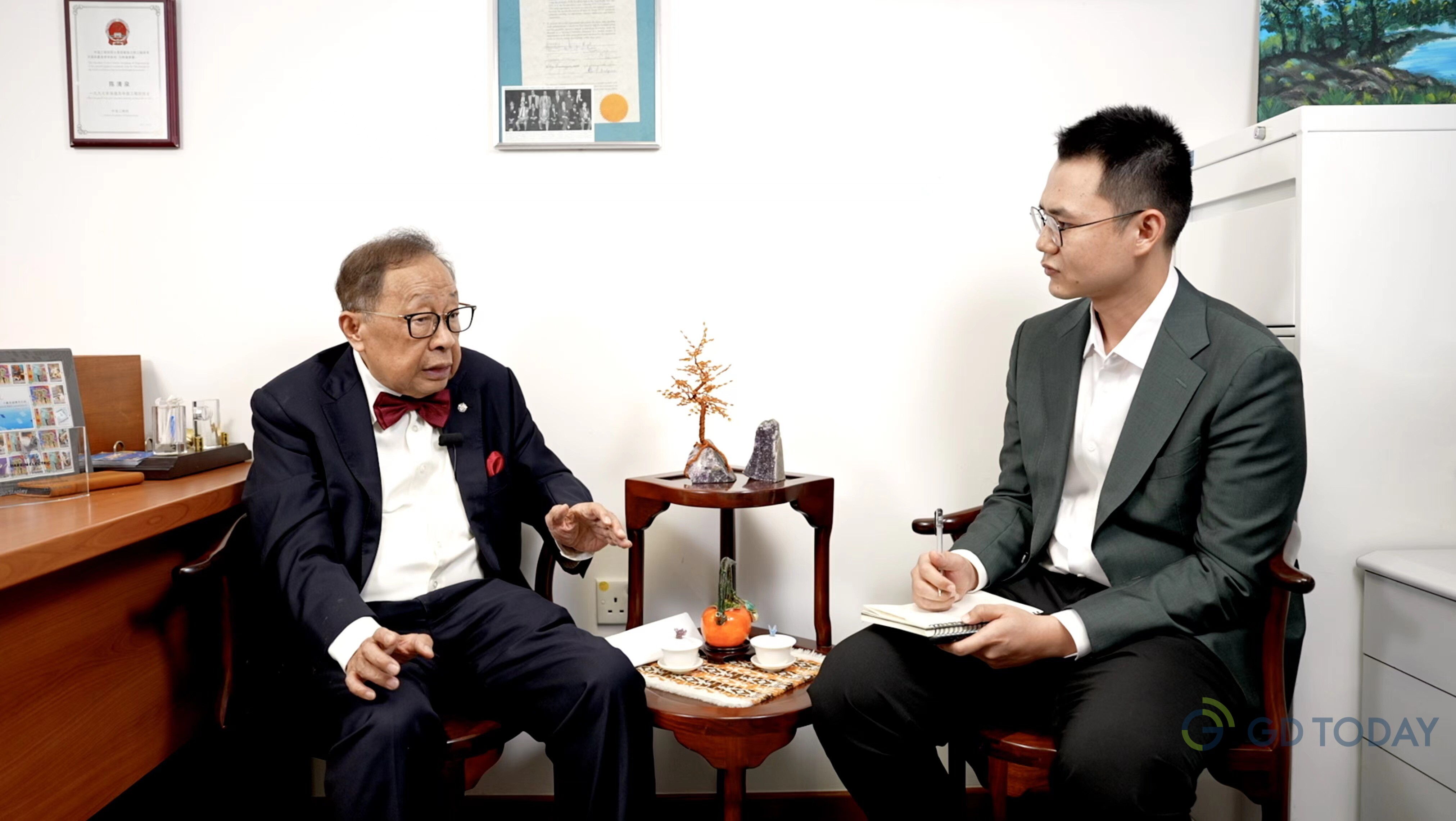 陈清泉教授接受GDToday、南方+采访。