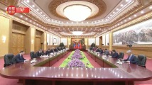 习近平会见蒙古国总统呼日勒苏赫 习近平会见蒙古国总统呼日勒苏赫