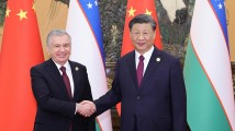 习近平会见乌兹别克斯坦总统米尔济约耶夫 习近平会见乌兹别克斯坦总统米尔济约耶夫