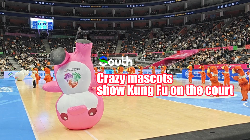 Video | Crazy mascots show Kung Fu on the court