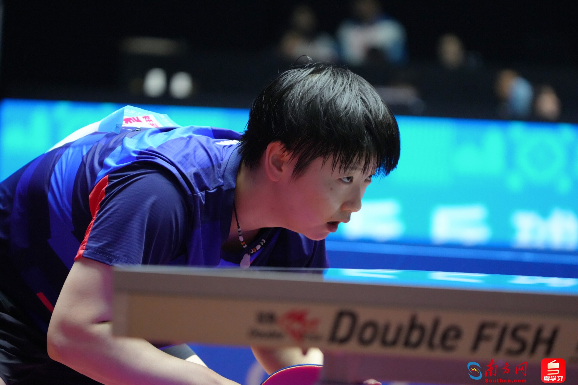 河北队孙颖莎在比赛中