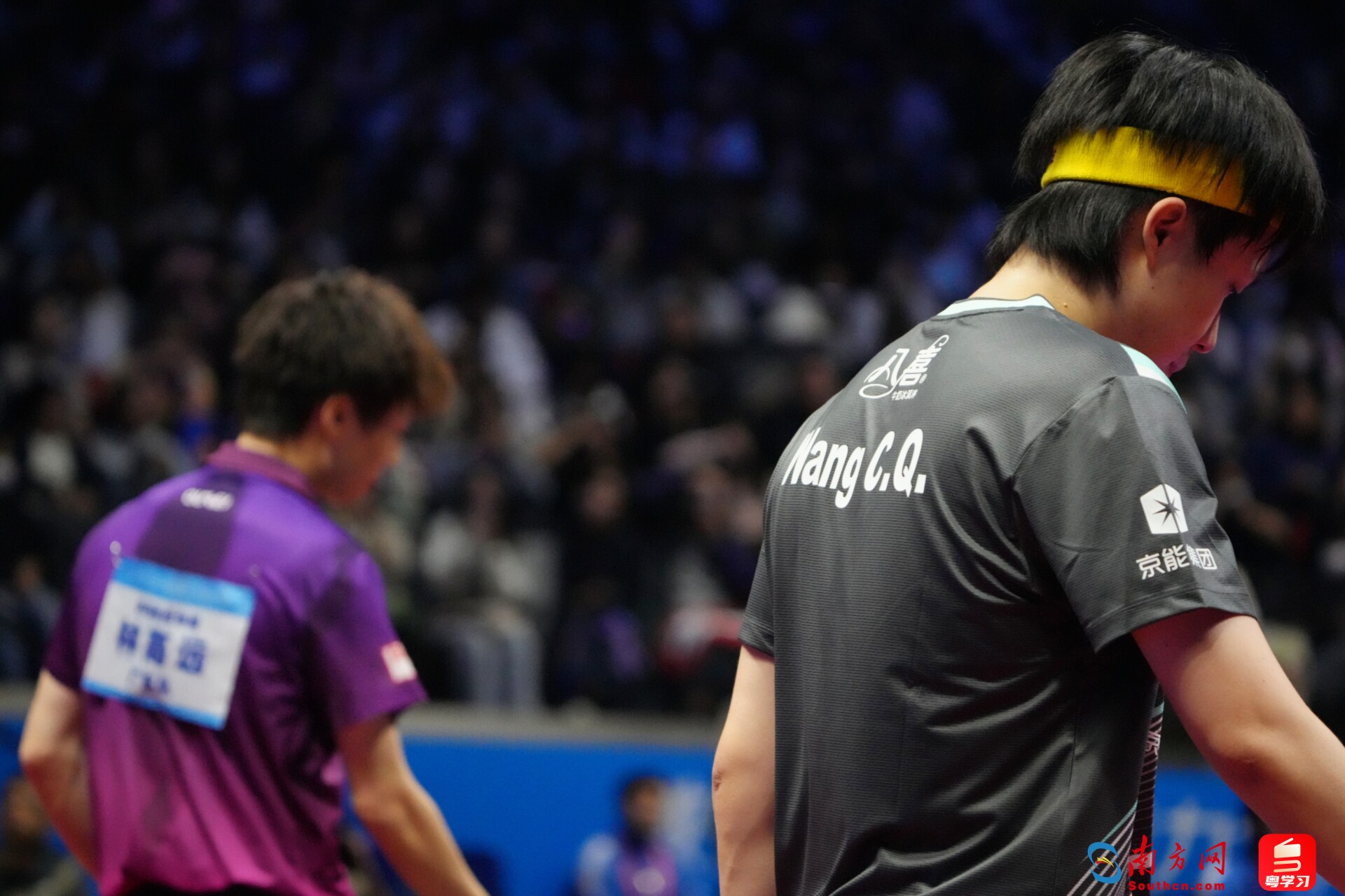 十五运会乒乓球男单1/4决赛结束后