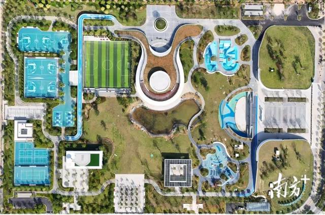 惠来县体育公园鸟瞰图。受访者供图