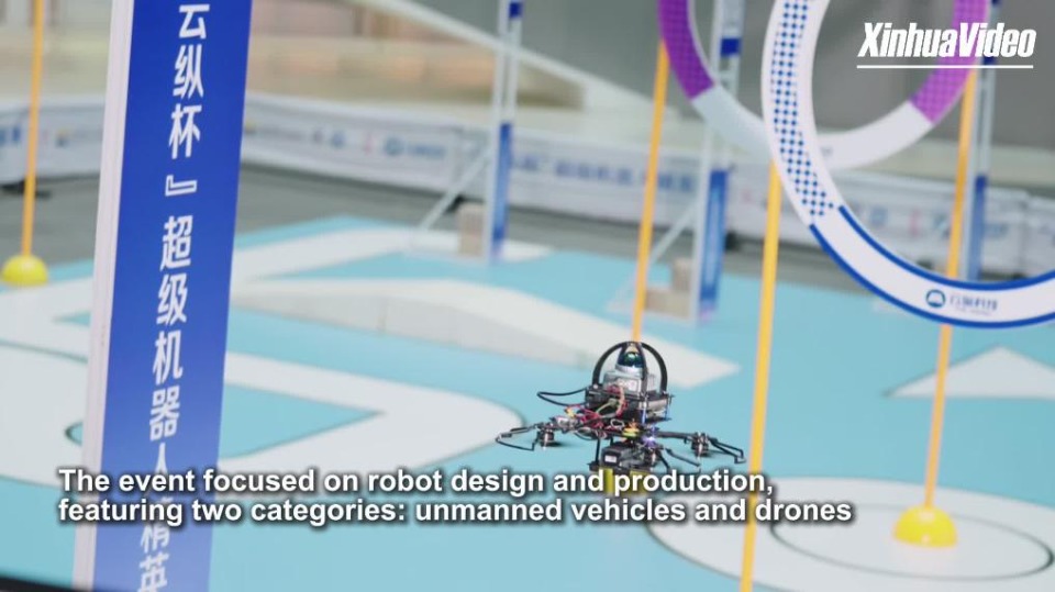 Dazzling robot competition held in Guangzhou, China