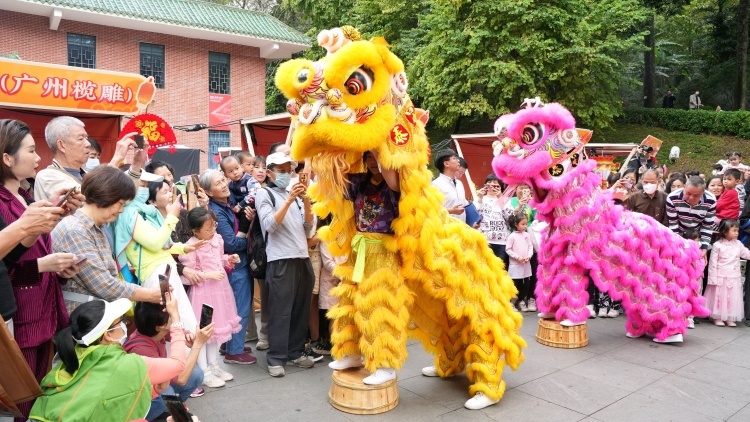 非遗巡游“闹”新春！广东多地举行丰富多彩的传统民俗活动