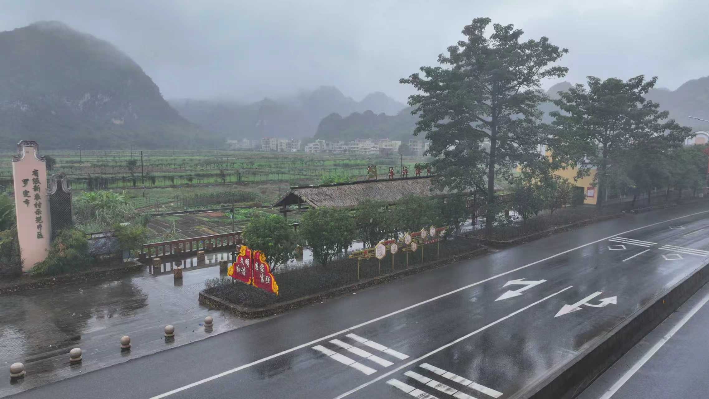 罗定市苹塘镇集中整治交通干线 整体面貌显著改善