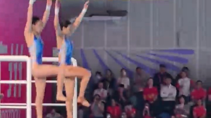 十五运跳水女子双人10米台  陈芋汐/掌敏洁获冠军