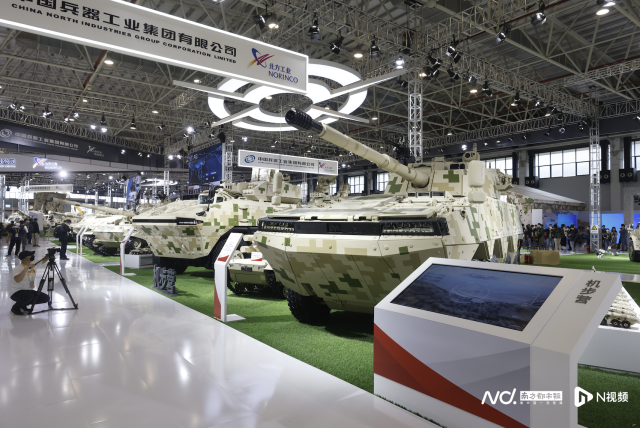 11月6日,广东珠海,第十四届中国航展上中国兵器工业集团有限公司展位。