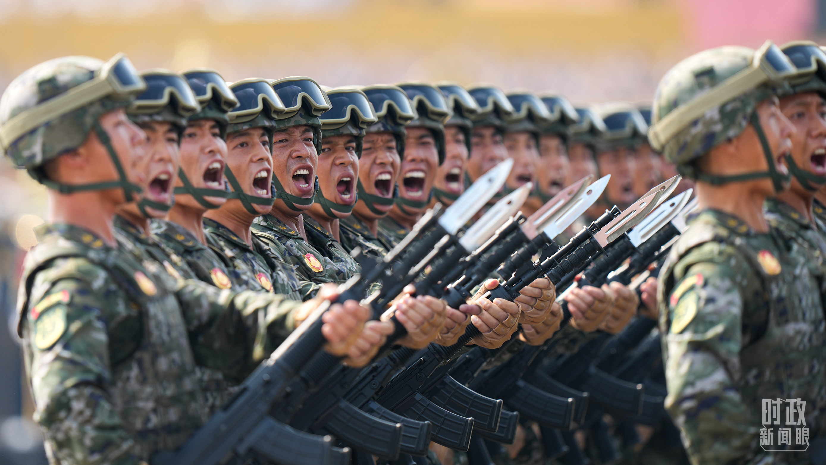 △阅兵活动现场。（总台记者李晋拍摄）