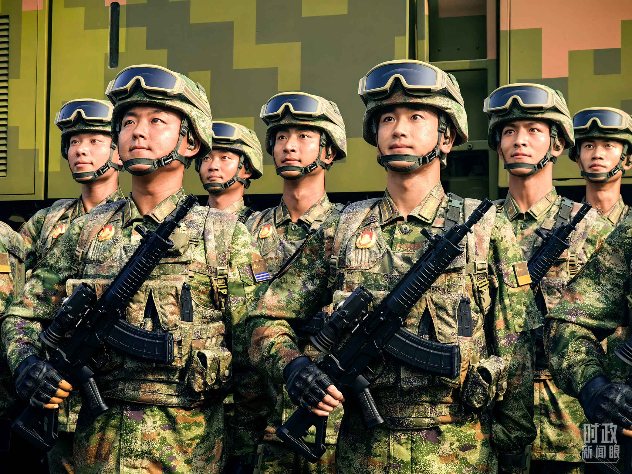 △阅兵活动现场。（总台记者李亚军、高帅拍摄）