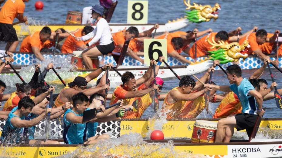 HK's international dragon boat races draw 4,500 paddlers from a dozen countries and regions