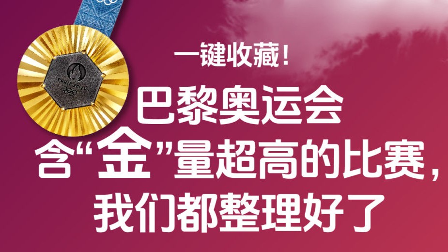 巴黎奥运会含“金”量超高的比赛，我们都整理好了