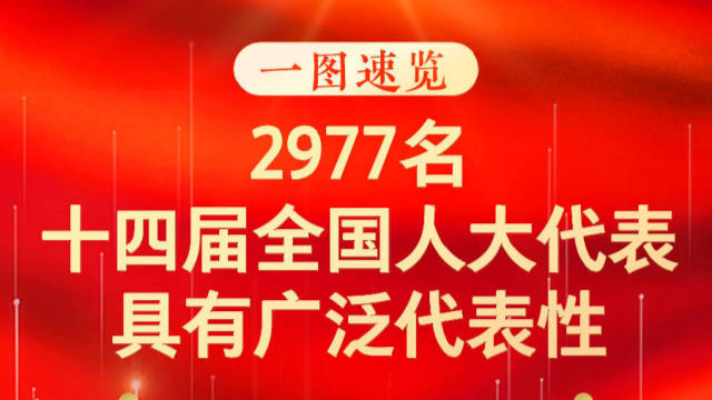 2977名十四届全国人大代表具有广泛的代表性