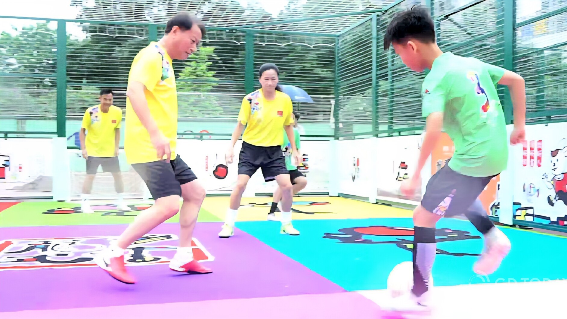 Caishu caged football becomes popular among Sanshui's Xinan subdistrict