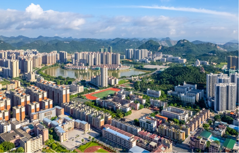 清远英德市城区航拍。英宣供图