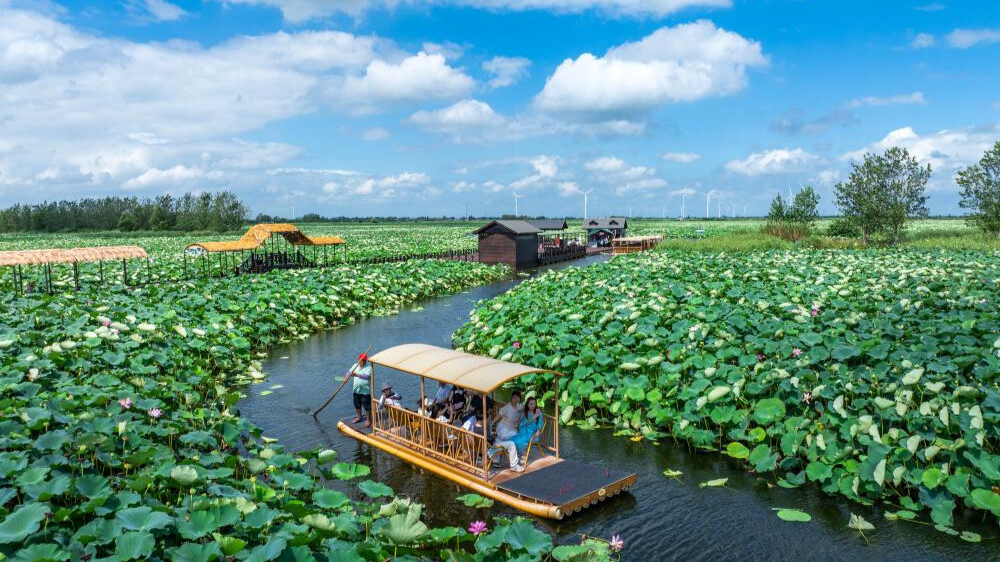 Heat waves boost water-related activities, night tours in China