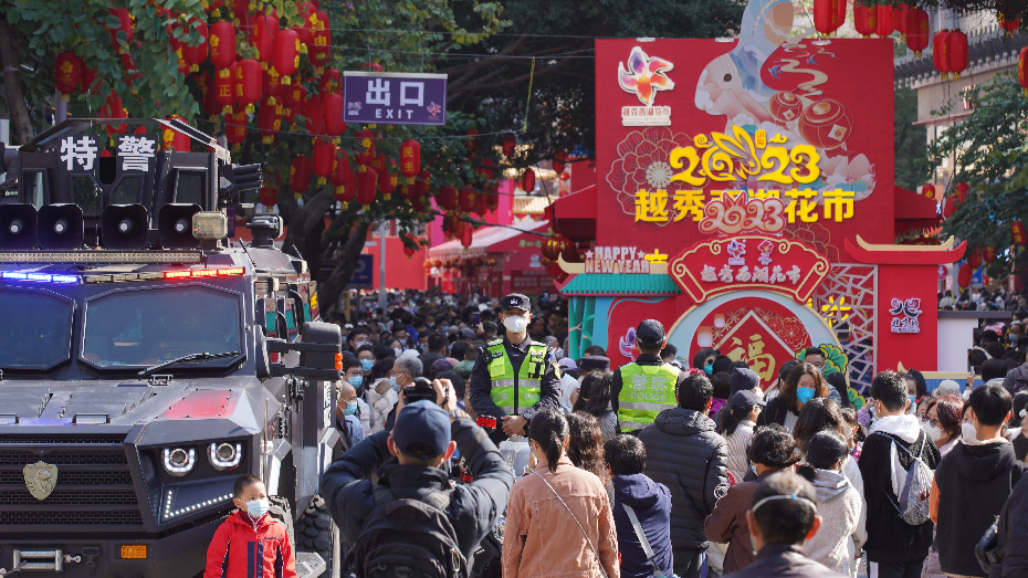 守护假期平安！春节期间广州警方每天投入社会面巡逻力量1.3万人次